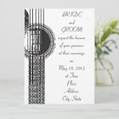 アコースティックギター結婚式招待状 招待状 (スタンド正面)