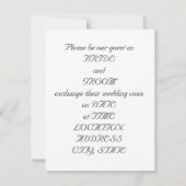 アコースティックギター結婚式招待状 招待状 (裏面)