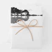 アコースティックギター自然エストミュージックベースギタリスト ラッピングペーパーシート (インサイチュ)