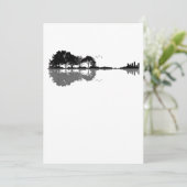 アコースティックギター自然Est Music Bassギタリスト サンキューカード (スタンド正面)