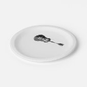 アコースティックギター自然Est Music Bassギタリスト ペーパープレート (アングル)