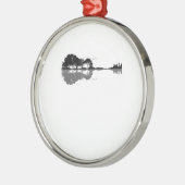 アコースティックギター自然Est Music Bassギタリスト メタルオーナメント (左)