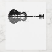 アコースティックギター自然Est Music Bassギタリスト ワインラベル (シングルラベル)