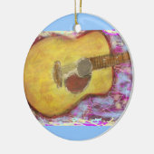 アコースティックギター色 セラミックオーナメント (左)