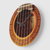 アコースティックギター詳細 ラージ壁時計 (傾斜)