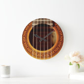アコースティックギター詳細 ラージ壁時計 (ホーム)