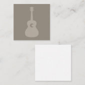 アコースティックギター音カスタム楽主題色 ノートカード (正面/裏面)