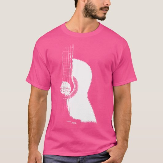 アコースティックギター音楽シャツミュージシャンシャツ Tシャツ (正面)