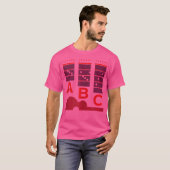 アコースティックギター音楽ミュージシャン Tシャツ (正面フル)