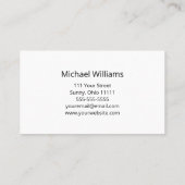 アコースティックギター音楽レッスンプロフェッショナル 名刺 (裏面)