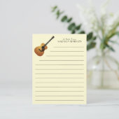 アコースティックギター音楽先生 サンキューカード (スタンド正面)