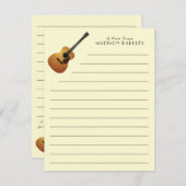 アコースティックギター音楽先生 サンキューカード (正面/裏面)