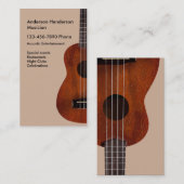 アコースティックギター音楽 名刺 (正面/裏面)