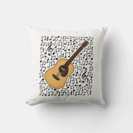 アコースティックギター音符ギタリストミュージシャン クッション