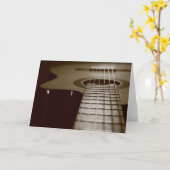 アコースティックギター カード (黄色い花)