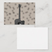 「アコースティックギター」カード エンクロージャーカード (正面/裏面)
