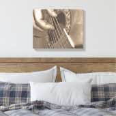 アコースティックギター キャンバスプリント (インサイチュ (寝室))