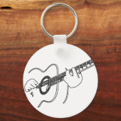 アコースティックギター キーホルダー (正面)