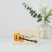アコースティックギター、ギタリスト、プロフェッショナルミュージシャン 名刺 (スタンド正面)