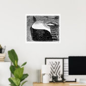 アコースティックギター（スケッチ） ポスター (ホームオフィス)