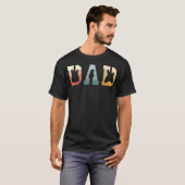 アコースティックギター パパ ギタリスト 楽器 Tシャツ (正面フル)