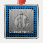 アコースティックギター; ブラシをかけられた金属一見 メタルオーナメント (正面)