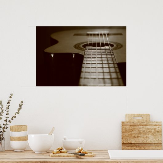アコースティックギター ポスター (キッチン)