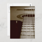 アコースティックギター ポストカード (正面/裏面)