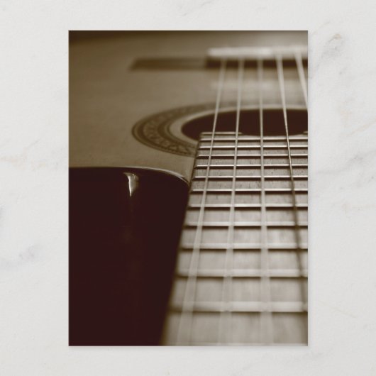 アコースティックギター ポストカード (正面)