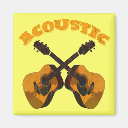 アコースティックギター マグネット (正面)