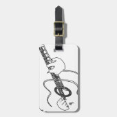 アコースティックギター ラゲッジタグ (正面縦)