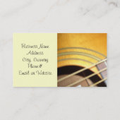 アコースティックギター 名刺 (裏面)