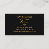 アコースティックギター 名刺 (裏面)