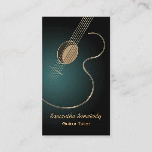 アコースティックギター 名刺 (正面)