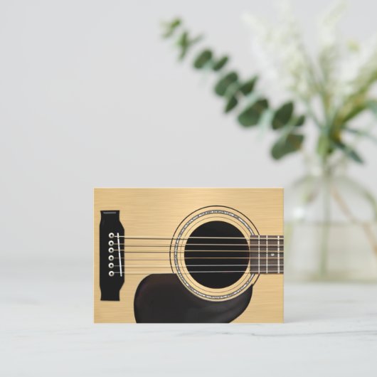 アコースティックギター 名刺 (スタンド正面)