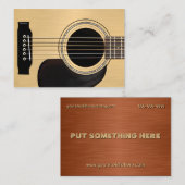 アコースティックギター 名刺 (正面/裏面)