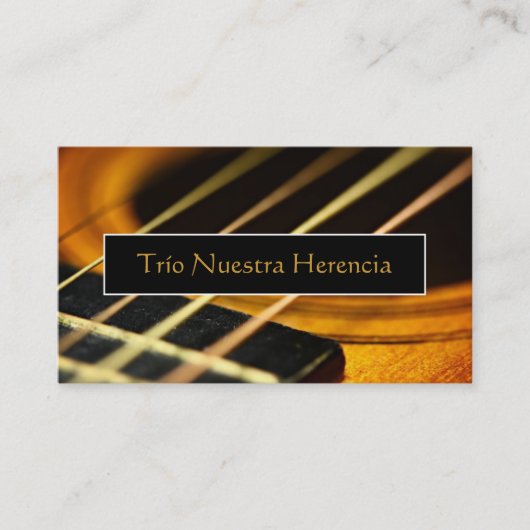 アコースティックギター 名刺 (正面)