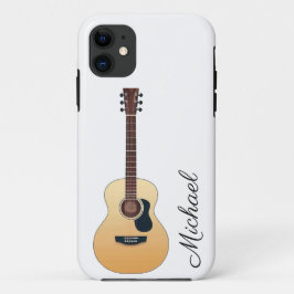 アコースティックギター 名前入り オリジナル iPhone 11 ケース