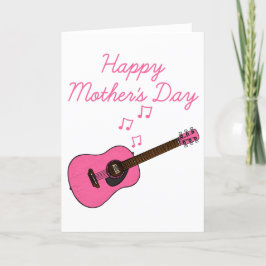 アコースティックギター 母の日 ギタリスト サンキューカード