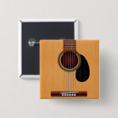 アコースティックギター 缶バッジ (正面&裏面)