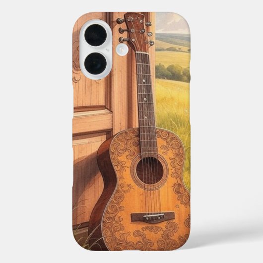 アコースティックギター Case-Mate iPhoneケース (裏面)