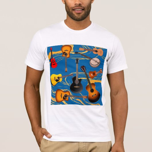 アコースティックギター Tシャツ (正面)