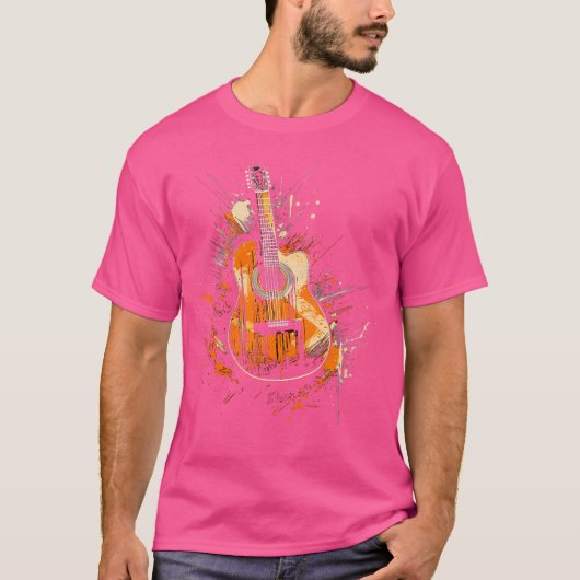 アコースティックギター Tシャツ (正面)