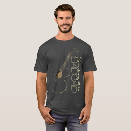 アコースティックギターDADGADの調整 Tシャツ (正面フル)