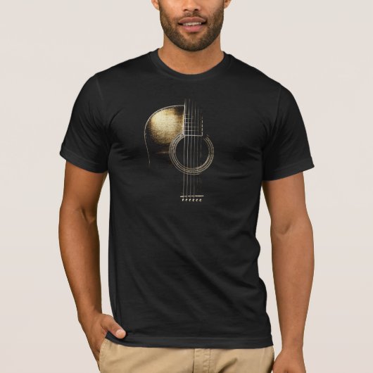 アコースティックギターTシャツ Ver2 (説明文参照) Tシャツ (正面)