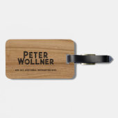 アコースティックギタ素朴ーグランジウッド名 ラゲッジタグ (裏面横)