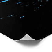 アコースティックギタ絵を描(ばちゃばちゃ)跳ねる ポスター (角)