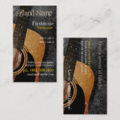 アコースティックグランジギター音楽名刺 名刺 (正面/裏面)