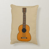 アコースティックシンプルギターマンガ アクセントクッション (裏面(縦))