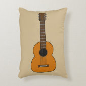 アコースティックシンプルギターマンガ アクセントクッション (正面(垂直))